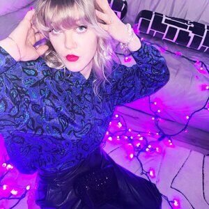 Vintage Lionel Victor Blue Paisley Blouse 13/14